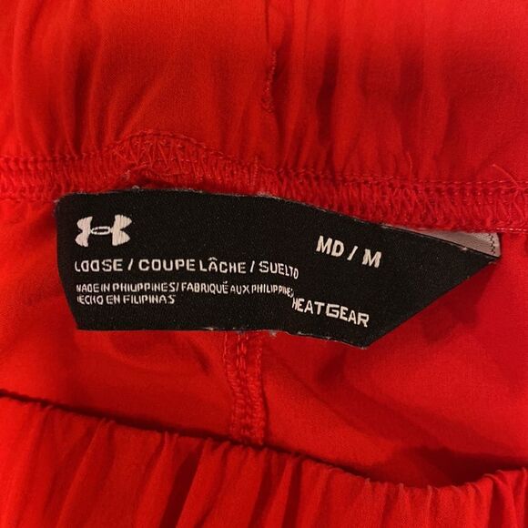 ❤️Last Chance Under Armour red & grey Squad Woven women’s pants size M - Picture 5 of 8